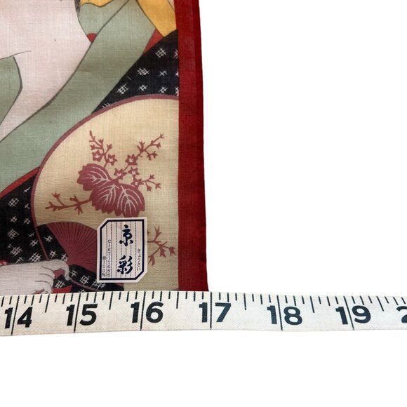 Japanese Geisha Square Scarf - Picture 4 of 4